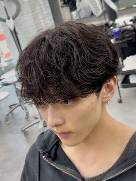 オーバルバイアピッシュ(OVARL by apish) ニュアンスパーマサーフカールシャドウパーマメンズカット