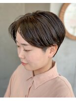 テトヘアー(teto hair)&nbsp;short［前下がりハンサムショートベージュカラー刈り上げ］