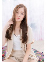 ヘアアンドビューティー ミック(Hair & Beauty miq) 縦ライン強調で小顔見せ!サラツヤ高見えストレートロング