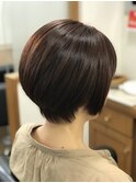 ピンクブラウンでアクティブショート