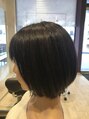 イーリス 湘南台(iris)&nbsp;少し前下がりのボブ。【髪質改善/白髪染め/メンズ】湘南台