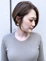 モリオ フロム ロンドン 成増店&nbsp;前下がりショートボブ_アッシュブラウン，オフィスコンサバ