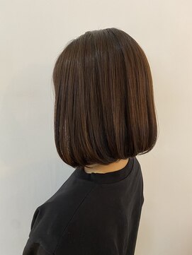 ヘアオーブロジック(HAIR orb LOGIC) ボブ　オレンジベージュ