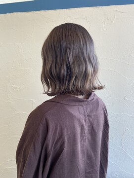 ヘアー ミュゼ 柱店(HAIR Musee) ラベンダーベージュ×波ウェーブボブ