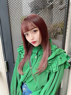 サロンドミルク 原宿(salon de MiLK) 【salon de MiLK 原宿】つやつやストレート×ピンクラベンダー