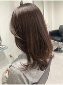 レイヤーカット×ラベンダー