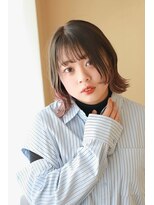 ピース(piece)&nbsp;プチヒメカットボブ×毛先カラーサクラピンク