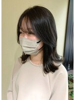 ゼン(Zen.) 大人可愛い/オリーブグレージュ/サイドバング/Zen.手塚