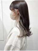 .イヤリングカラーショートインナーカラー