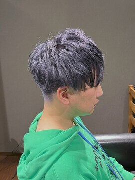 ビーダンディー(Bee dandy) ビジネスツーブロックマッシュショート ブルーグレージュカラー