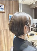 丸みショート/ツヤ感ショート/つくば美容室