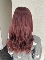 アジールヘア 所沢プロペ通り店(agir hair) ヘルシーロング美髪ケアブリーチレッドピンク所沢練馬