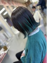 ロジーリリーヘアーズ(Rosy Lily hair's)&nbsp;ダークグリーン×ペパーグリーン