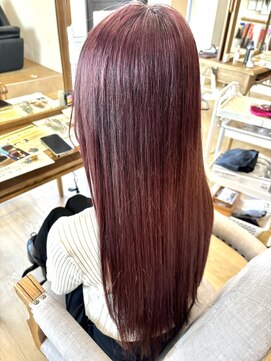 ジュジュル 稲毛本店(jujur) グレージュ/レイヤーロング/ミルクティーピンク/ブリーチ/稲毛駅