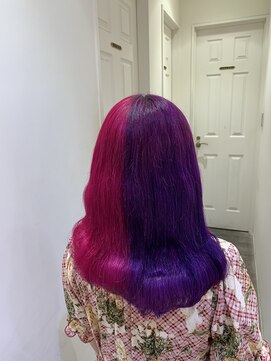 コル(CoL) パープルとピンクのツートーン