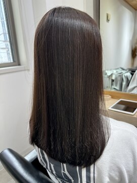 エヌ 北千住(N) カット+艶カラー+低負担縮毛矯正+TOKIOインカラミトリートメント