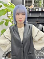 チュダック(ChuDuck)&nbsp;韓国風《ペールブルー》ハイトーン/ケアブリーチ/ダブルカラー