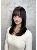 ショコラブラウンセミロングレイヤー