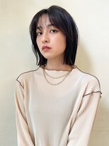 カナン 銀座(CANAAN) 【韓国スタイル】切りっぱなしタッセルボブ×ネビージュ