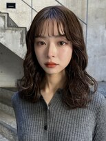 メゾンアクア 表参道(Maison ACQUA)&nbsp;＋小顔ウェーブミディアム似合わせカットメルティーカラー/着物