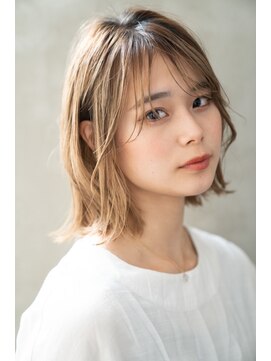 クシュ 本川越店(kusyu...) ブルーカラーワインレッドお団子ヘアチェリーレッド刈り上げボブ