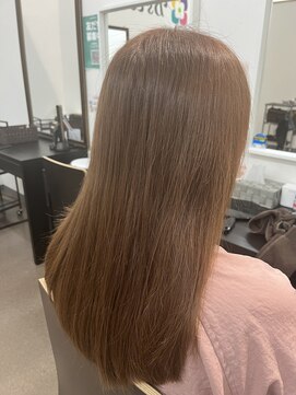 ビーズカラー ヤマザワ富谷成田店 オーガニックカラー／ピンクベージュ／明るめ