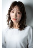 □マロンベージュウルフカットくびレイヤー415-2上尾30代40代