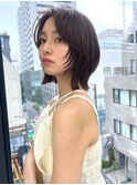 20代30代大人ショートボブｘ小顔ウルフカット丸みショート