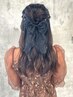 【ヘアアレンジ♪】ハーフアップ