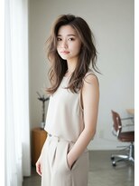 フュージョンファイブ(FUSION5) レイヤーロングベージュ20代30代40代くびれエクステ韓国ヘア