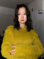 ナービス(NARVIS)&nbsp;透明感ダークブラウン/ゆるパーマ/くせ毛風/ミディアム