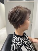 クールな長め前髪で横顔美人ショート☆30代/40代/50代
