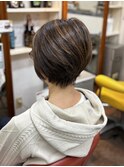 白髪ぼかしでコンパクトショート◎おしゃれでいたいあなたへ