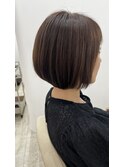 乾かすだけでおさまるボブスタイル