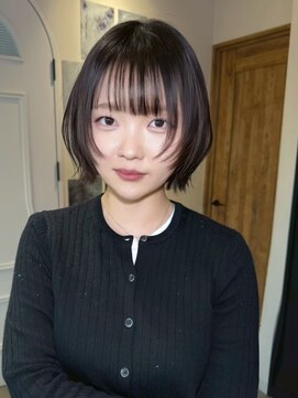 エトワ 中央店(etoi) 大分ミディアムボブレイヤーかるめ韓国レイヤーくびれスタイル