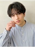 シースルーマッシュ/韓国風マッシュ/スーツ男子/韓国ヘア