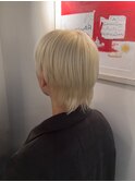 ブリーチハイライト髪質改善ダブルカラーレイヤーカット/新宿