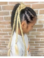セットアップ 岡山北長瀬店(SET-UP)&nbsp;キッズダンスヘアアレンジ☆ヘアセット☆裏編み込み～ヘアエクス