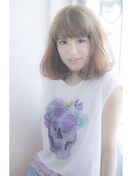 ヘアアンドメイク エジェリ(hair&make egerie) 大人可愛いスウィートボブ インナーカラー 恵比寿