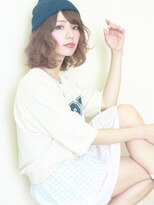 オーロ 西宮店(ORO)&nbsp;大人カジュアル＆ラフニット帽パーマヘア