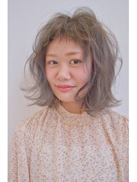 イマジン 川越(IMAGINE) 【IMAGINE　松山一也】ブルーアッシュ＋外はねボブ