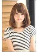艶カラーでナチュラルに可愛く☆ミディアムヘア
