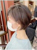 40代大人の丸みショートボブ【Ruufus恵比寿渋谷】3157ｄ