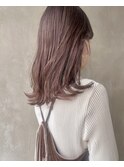 ★ココアラベンダー¥ミディアム/20代30代/艶カラー/冬カラー★