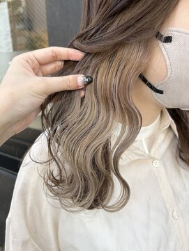 ラシサ(rashisa) インナーカラー"ミルクティーベージュ"