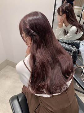 ゴウトゥデイ 渋谷MODI店(GO TODAY) ストロベリーチョコレート ケアブリーチ ダブルカラー 〈渋谷〉