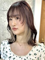 サクラ オモテサンドウ(SAKURA)&nbsp;隠せるインナーカラーホワイトベージュ