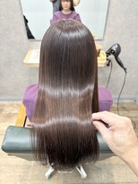 リベストバイジェービー 稲毛(li best. byjb)&nbsp;デザインカラー/レイヤーカット/ウェットヘア/オリーブベージュ