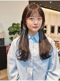インナーカラー*イヤリングカラー*顔周りカット*顔周りレイヤー