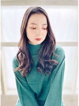 マーブルズ 横浜店(marbles) かきあげバングエギョモリスタイル[横浜美容室30代40代50代]